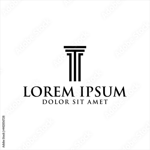 Law icon vector design template

