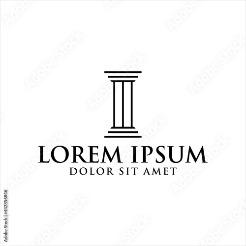 Law icon vector design template

