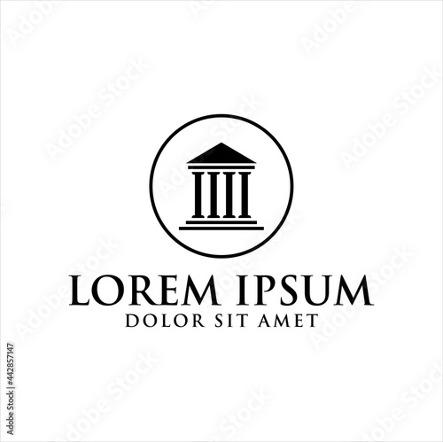 Law icon vector design template

