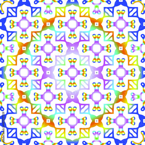 Wallpaper Mural abstract background with colorful patterns. ornament for wallpapers and backgrounds.festive pattern.  Torontodigital.ca