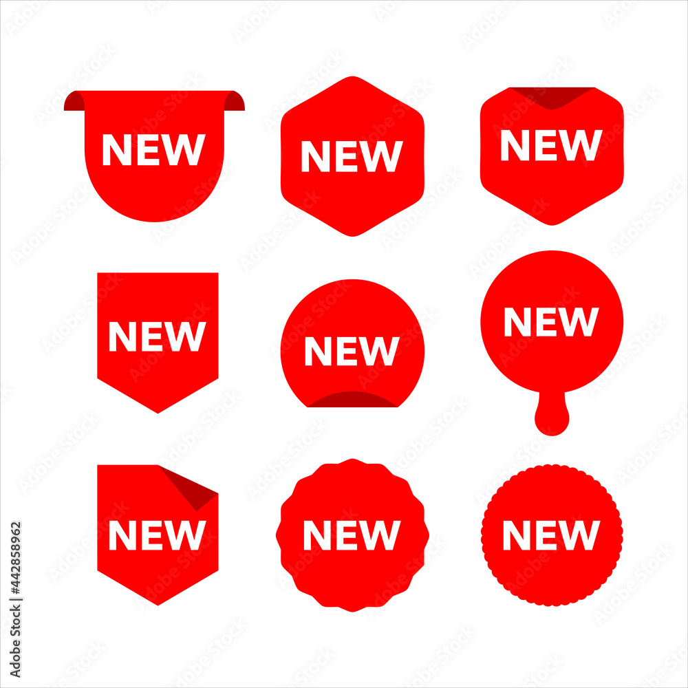 Sticker labels for new products
Sticker labels for new products