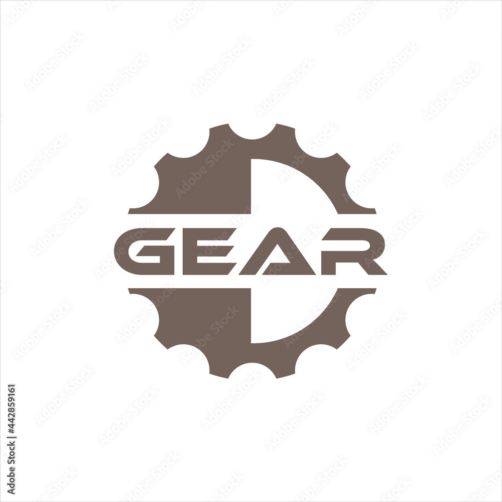 gear logo template vector