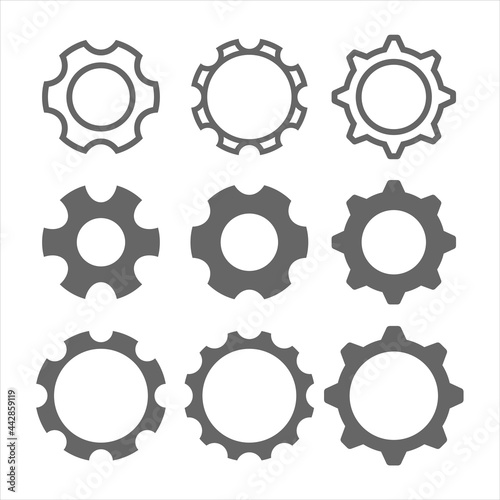 gear logo template vector