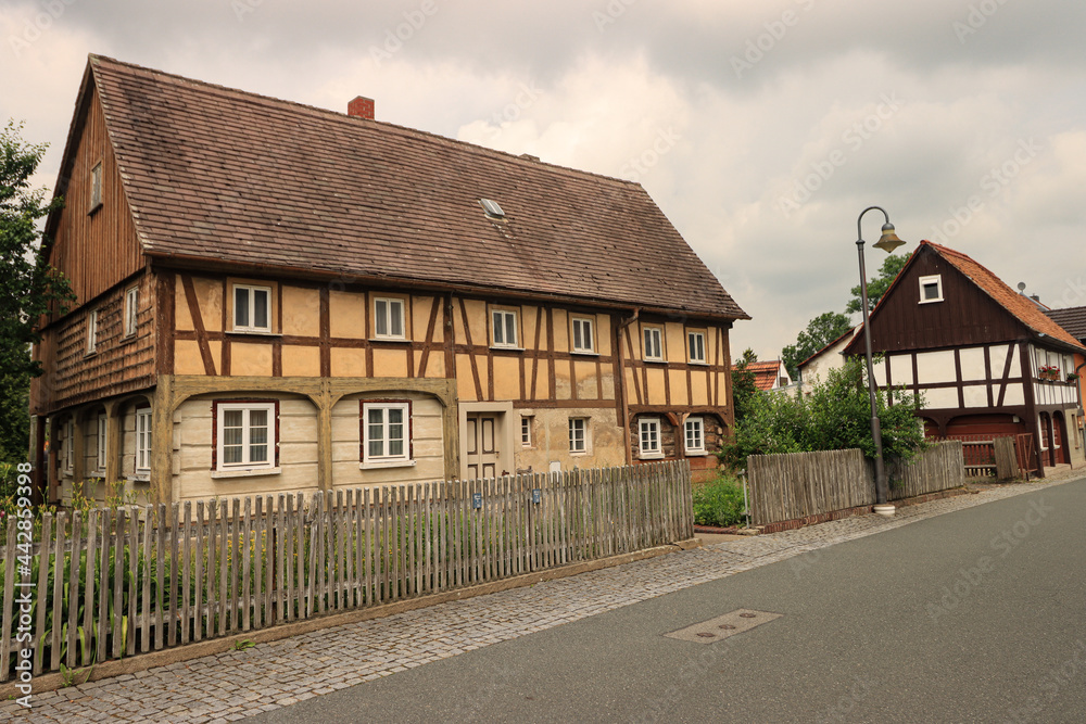 Typisches Oberlausitzer Umgebindehaus (Ostritz)
