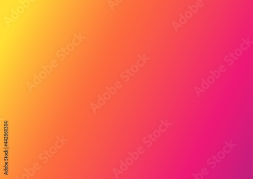 Abstract blurred magenta orange and yellow background, Gradient color backdrop design for website banner or poster, Vector illustration photo