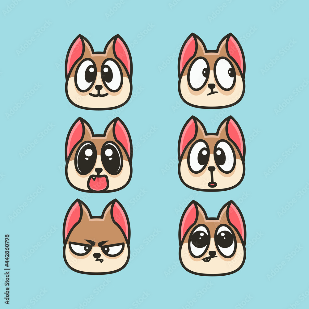 Fototapeta premium COLLECTION CAT STICKER