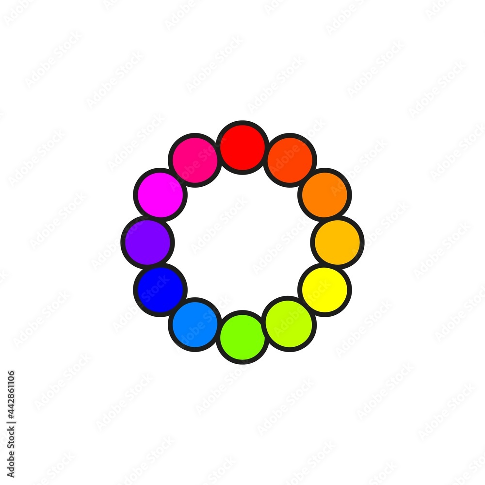 Obraz premium Colour wheel template