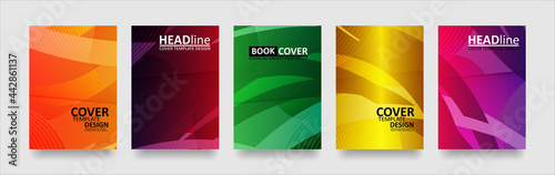 abstract wave background with gradient color. Applicable for design cover presentation invitation flyer annual report poster and business card desing packaging - Vector