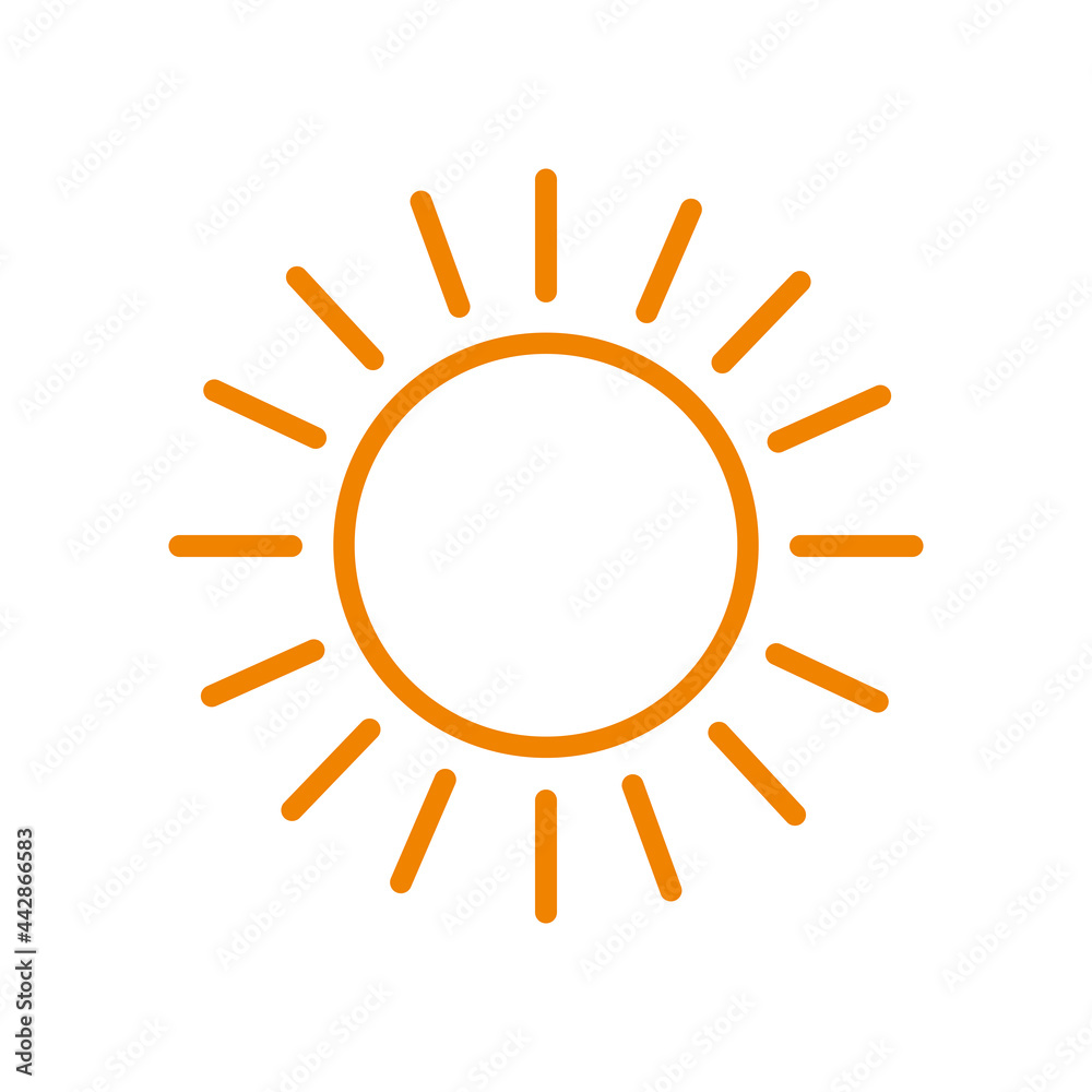 sun icon vector illustration sign sun icon vector illustration sign