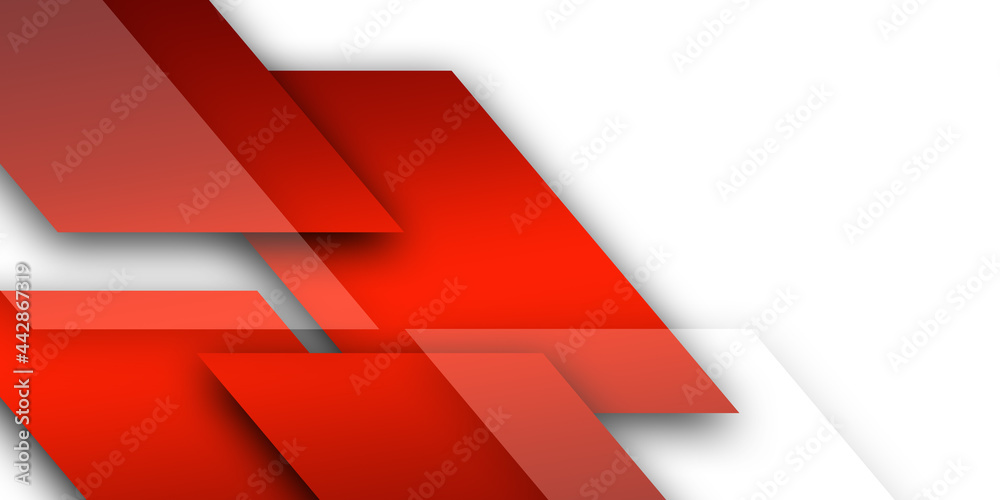 Red and white geometric corporate banner design
Red and white geometric corporate banner design