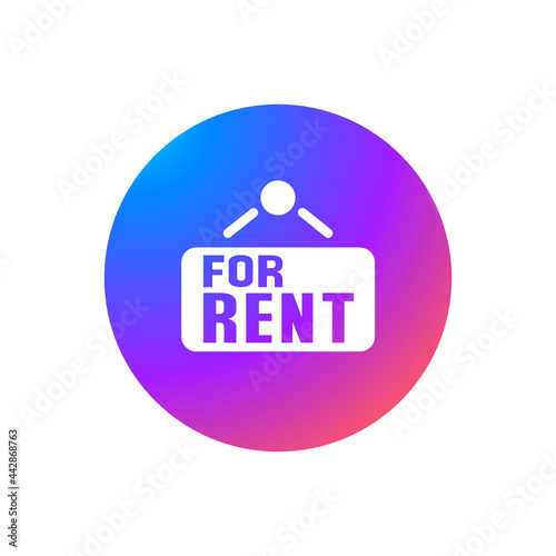 For Rent - Sticker