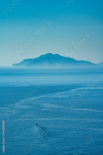 Cu Lao Cham island, view from Son Tra peninsula, Da Nang Vietnam