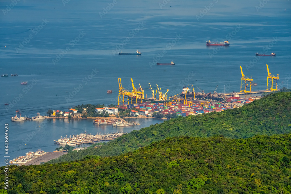 Tien Sa container port, Da Nang city, Vietnam