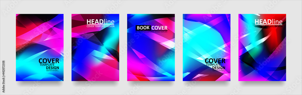 Fototapeta premium abstract wave background with gradient color. Applicable for design cover presentation invitation flyer annual report poster and business card desing packaging - Vector
