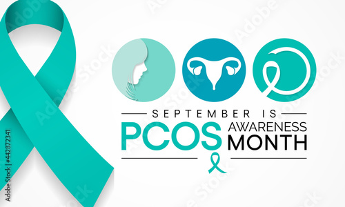 Polycystic Ovary Syndrome (PCOS) Awareness Month is observed every year in September, it is a common condition that affects how a woman's ovaries work. Vector illustration