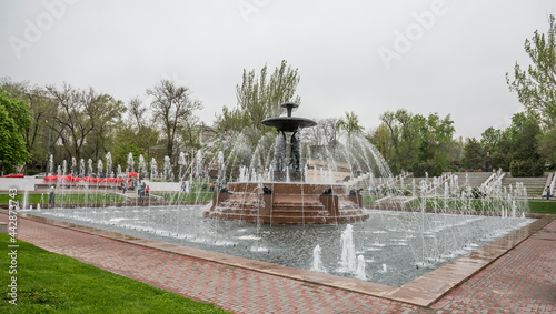  Theater Square with a fountain in the center.Sculptor E.Vucetich photo