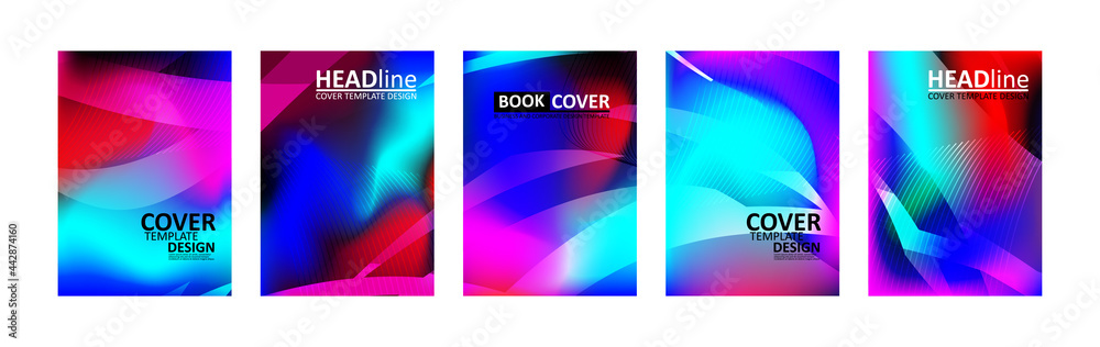 abstract wave background with gradient color. Applicable for design cover presentation invitation flyer annual report poster and business card desing packaging - Vector