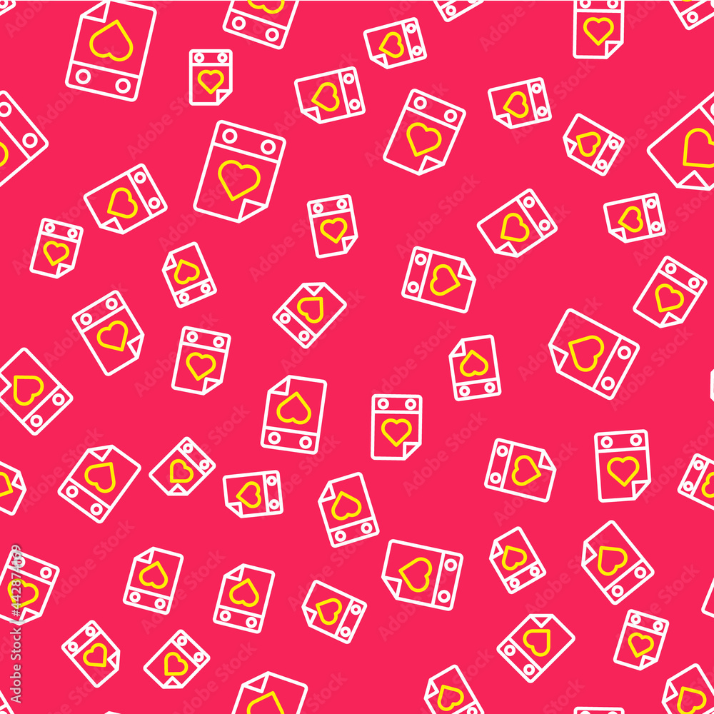 Line Doctor appointment icon isolated seamless pattern on red background. Calendar, planning board, agenda, consultation doctor. Vector Line Doctor appointment icon isolated seamless pattern on red background. Calendar, planning board, agenda, consultation doctor. Vector