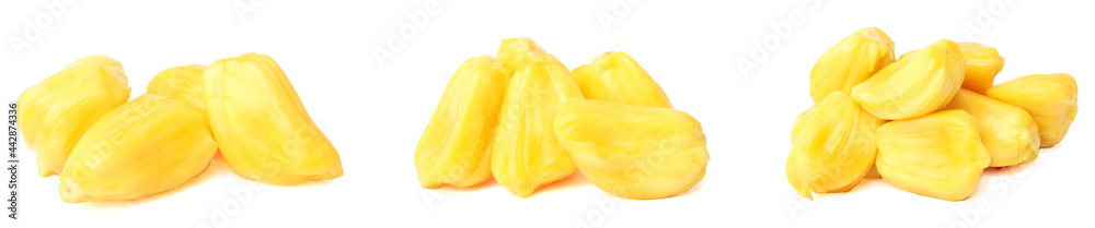 Ripe Jackfruit isolated on white background Ripe Jackfruit isolated on white background