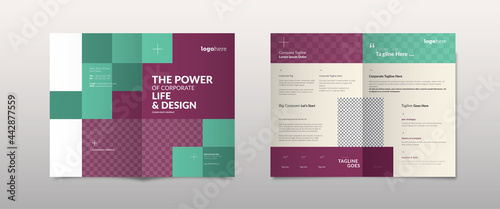 Corporate Bi-fold brochure template