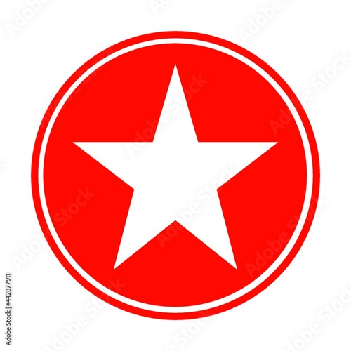 red star button