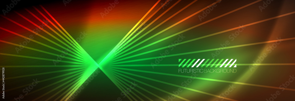 Neon dynamic beams vector abstract wallpaper background. Wallpaper background, design templates for business or technology presentations, internet posters or web brochure covers Neon dynamic beams vector abstract wallpaper background. Wallpaper background, design templates for business or technology presentations, internet posters or web brochure covers