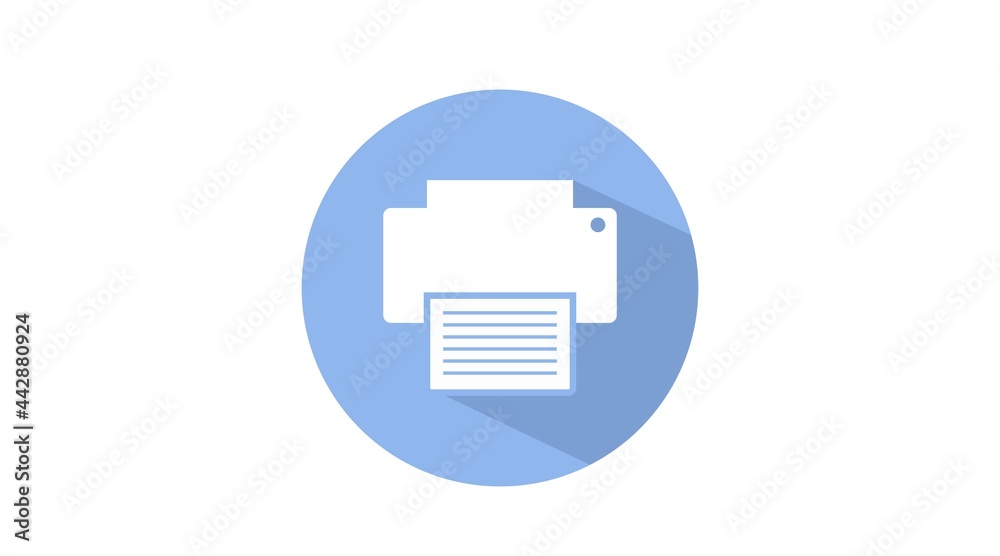 Printer Icon. Vector isolated editable illustration of a printer. Print sign Printer Icon. Vector isolated editable illustration of a printer. Print sign