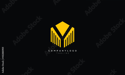 Y Abstract initial monogram letter alphabet logo design
