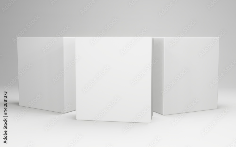Modern product box packaging mockup. 3D packaging mockup Modern product box packaging mockup. 3D packaging mockup