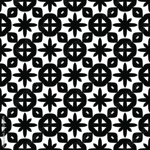 Seamless vector pattern in geometric ornamental style. 