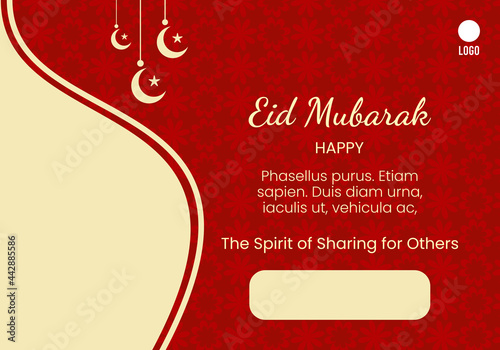 red background  for eid al adha celebration