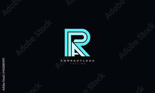 RPA Abstract initial monogram letter alphabet logo design