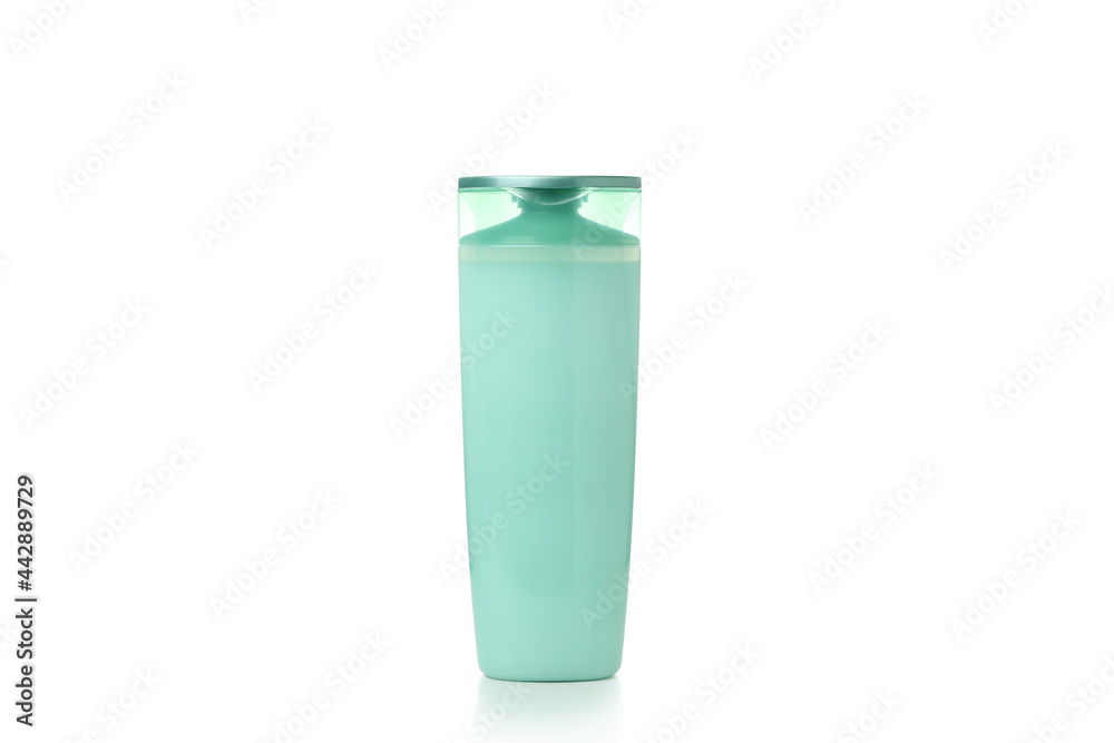 Blank bottle of shampoo isolated on white background Blank bottle of shampoo isolated on white background