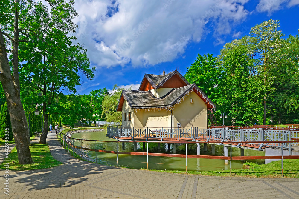 Spa town in southern Poland , which charm guests with their beauty and still immaculately clean air, Rymanow-Zdroj, Poland