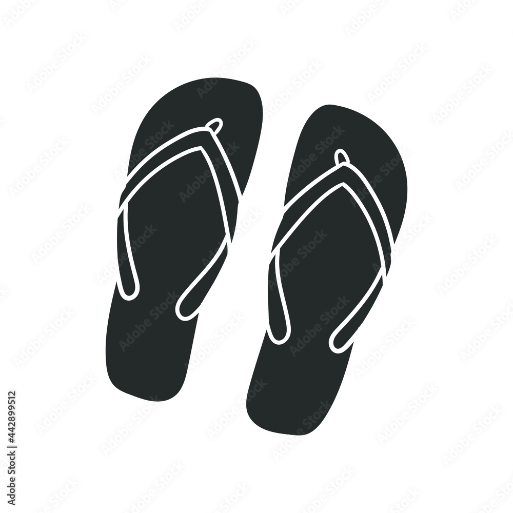 Flip Flop Icon Silhouette Illustration. Sandal Summer Vector Graphic Pictogram Symbol Clip Art. Doodle Sketch Black Sign.
Flip Flop Icon Silhouette Illustration. Sandal Summer Vector Graphic Pictogram Symbol Clip Art. Doodle Sketch Black Sign.