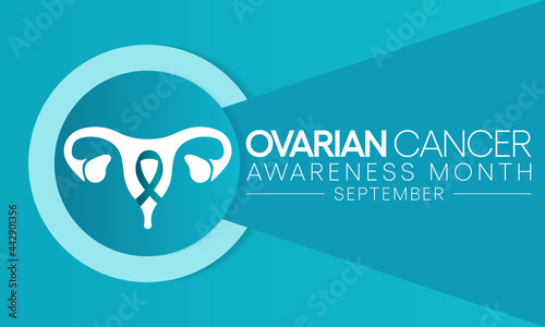 Ovarian Cancer awareness month is observed every year in September, it is a group of diseases that originates in the ovaries, or in the related areas of the fallopian tubes and the peritoneum. Vector