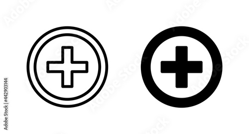 Medical symbol icon vector for web, computer and mobile app