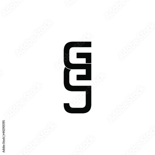 gej letter original monogram logo design