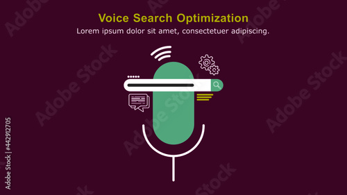 Voice search engine optimization for SEO.