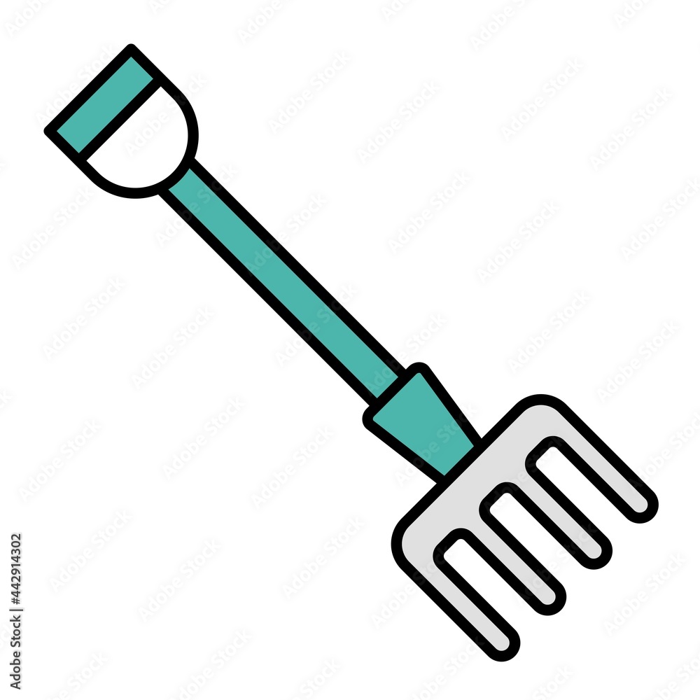 Vector Fork Filled Outline Icon Design Vector Fork Filled Outline Icon Design