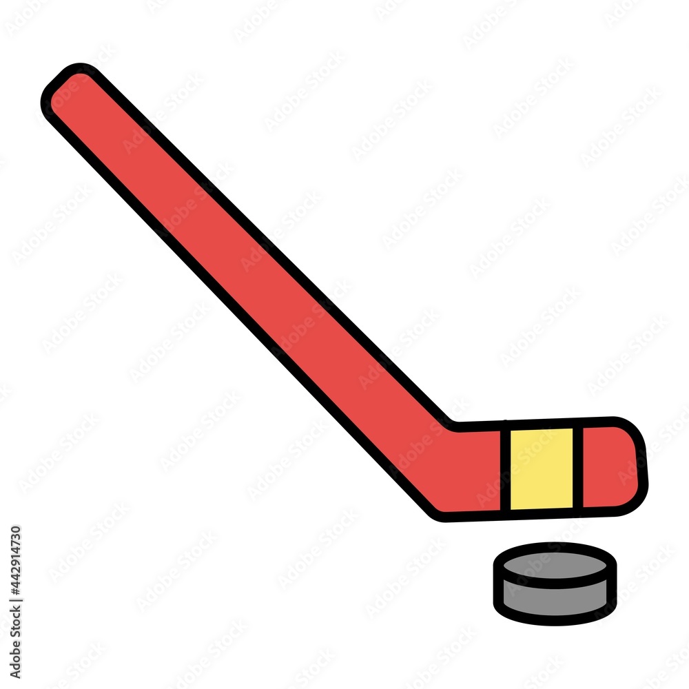 Vector Ice Hockey Filled Outline Icon Design Vector Ice Hockey Filled Outline Icon Design