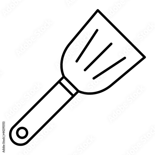 Vector Spatula Outline Icon Design