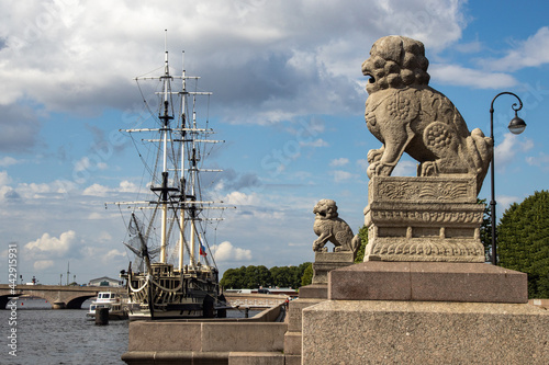 Chinese lions-guards in St. Petersburg