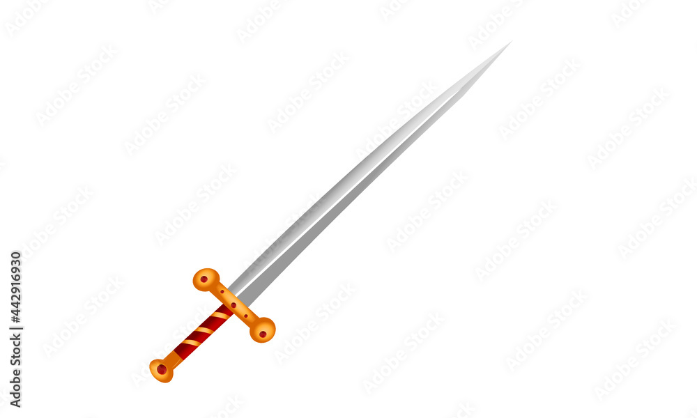 golden middle ages sword weapon for a knife fight golden middle ages sword weapon for a knife fight