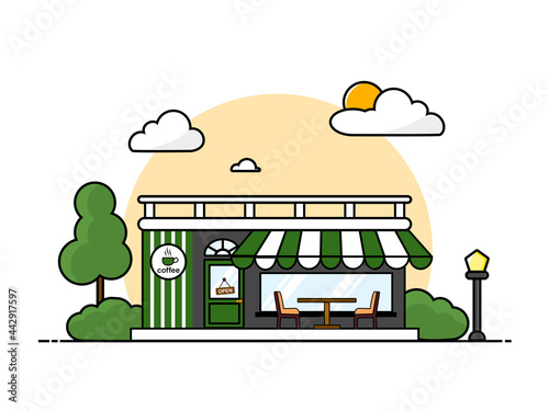 A coffee shop is a coffee shop. The appearance of a cafe It's a mix between "restaurant" and "bar". Cafes generally do not sell alcoholic beverages. It focuses on coffee, tea or chocolate beverages, a