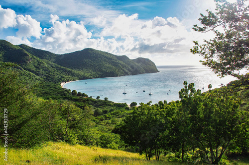 Chatham Bay on Union Island, Saint Vincent and the Grenadines, Lesser Antilles photo