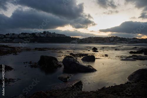 sunset on the beach