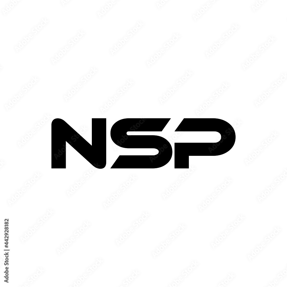 NSP letter logo design with white background in illustrator, vector logo  modern alphabet font overlap style. calligraphy designs for logo, Poster,  Invitation, etc. vector de Stock | Adobe Stock