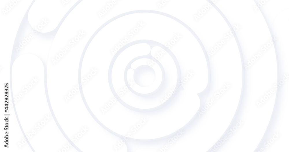 Image of white concentric circles pulsating on seamless loop