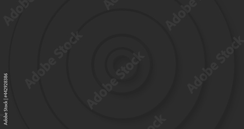 Image of grey concentric circles pulsating on seamless loop